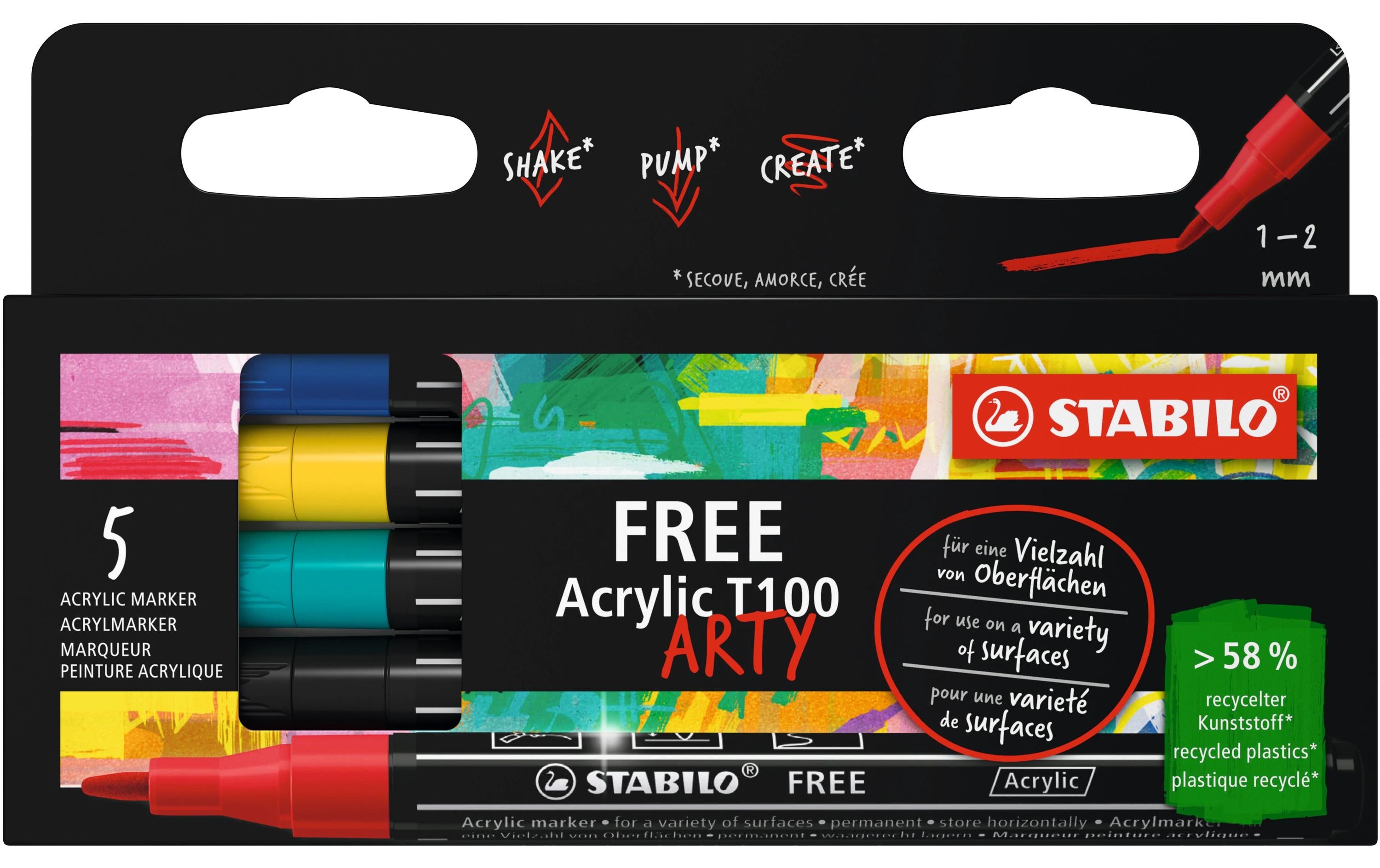 STABILO FREE Acrylic T100 Royal 5