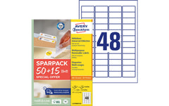 Avery Zweckform | Universal-Etiketten L4736R | 3.120 Etiketten / 65 Blatt