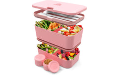 Umami, Lunchbox Nestable L Coral Pink