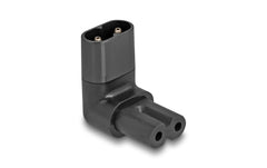 Delock | Netzadapter IEC60320 C8-C7 | Stecker / Buchse, 2.5A, 90 grad gewinkelt