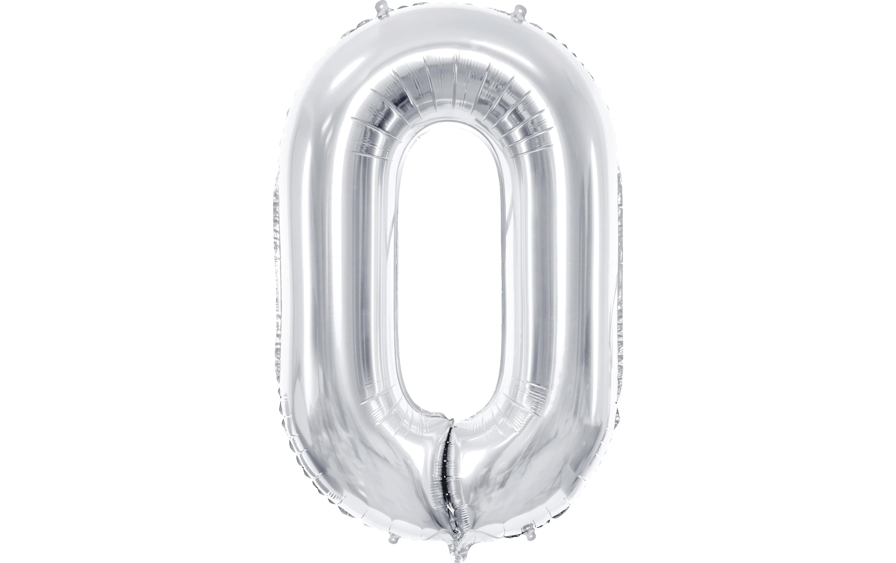 Partydeco, Folienballon Zahl 0 gross 86 cm,