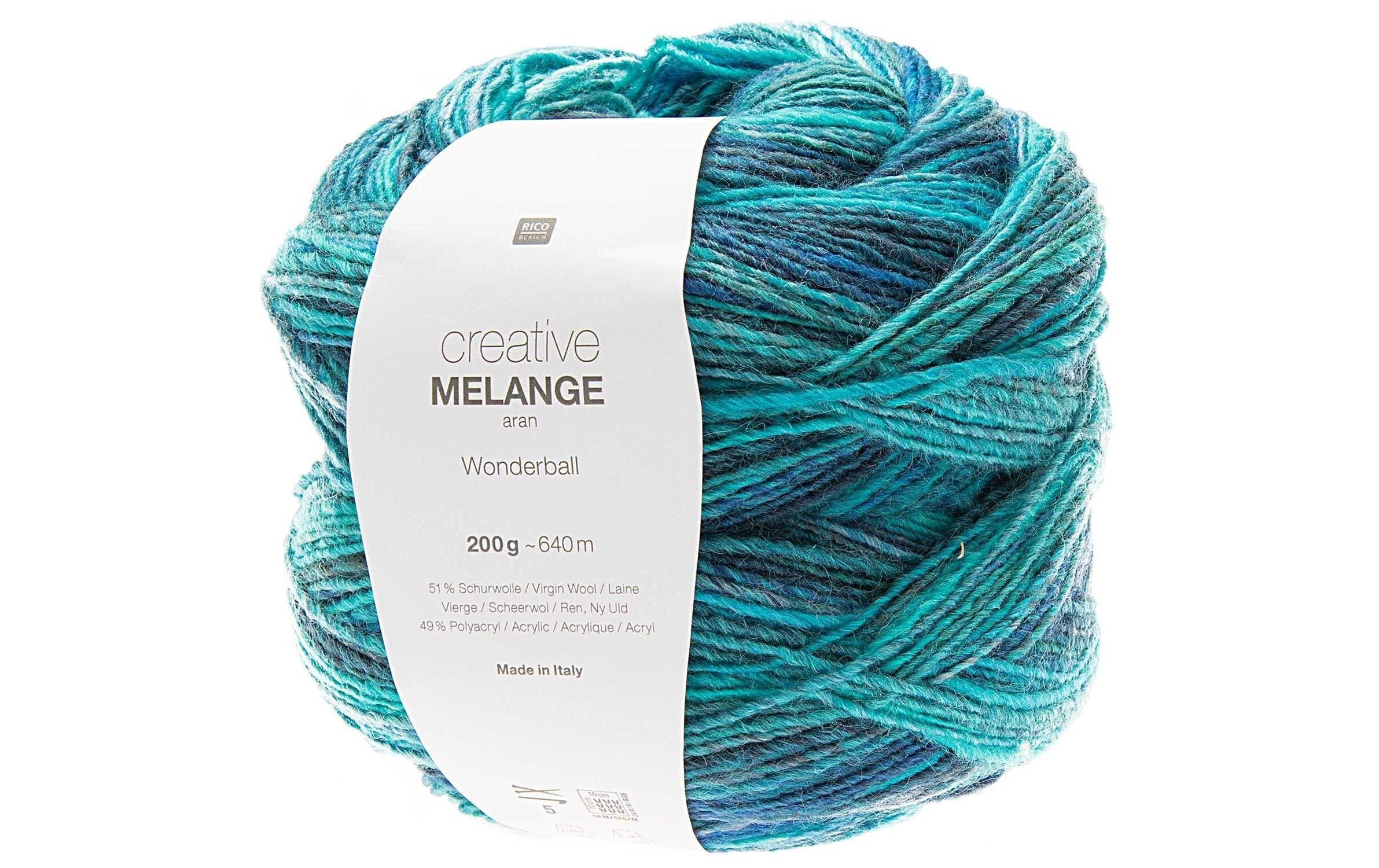 RICO Wolle Melange aqua-mix