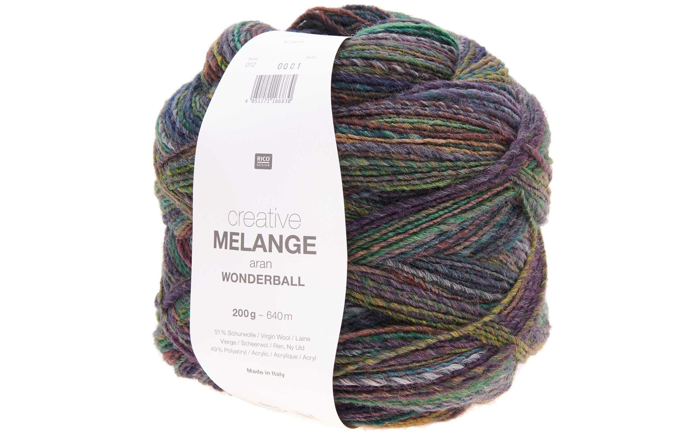 RICO Wolle Melange blau-grün