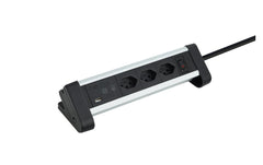 ALU DESKTOP 3xT12 / 1x USB-A / 1x USB-C /sz