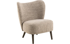 AC Design | Sessel Elmont | Stahl/Eiche, Beige