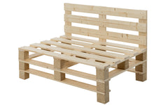 COCON, Palettensofa Nature, 120 x 50/86 x 8