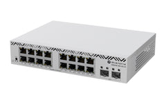 MikroTik | CSS318-16G-2S+IN, L3 Smart Switch | 16x1Gbps, 2xSFP+, Desktop, 10/19Rack