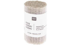 Rico Hooki Hooki Knüpfgarn, perlgrau