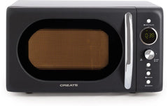Create Mikrowelle Retro Schwarz