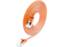 SLIM | Slimpatchkabel 3m, Orange, Cat.6A | U/FTP, LSOH, Klinke nicht brechbar, 3.8mm