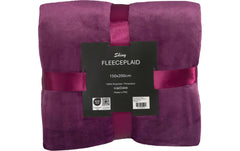 Flair Flanelldecke Shiny 150x200 Brombeer