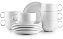 Ibili, Tassen + Unterteller-Set 230 ml, 6 S