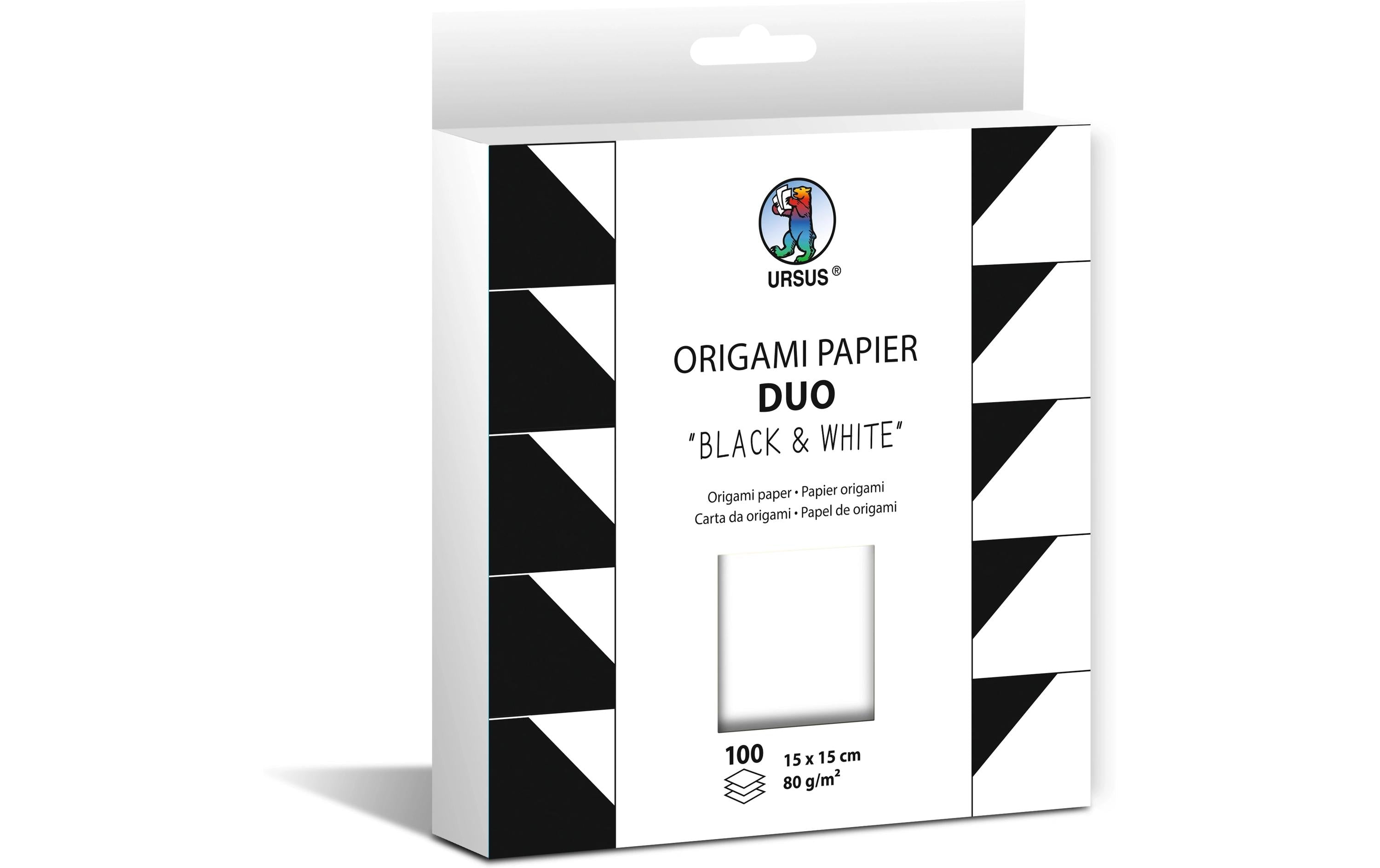 URSUS Faltblätter Origami Bacl & White