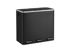 Songmics | Treteimer, Schwarz | 61x34x55.5 cm (BxTxH), Stahl