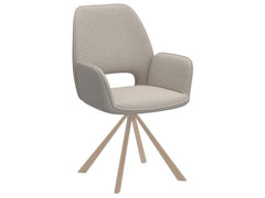AC Design | Esszimmerstuhl Graham 2 Stück | Stahl/Textil, Beige