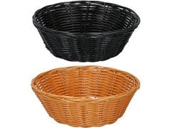 alpina | Brotkorb-Set, 2 Stück, Natur&Schwarz | 21x7 cm (DxH)