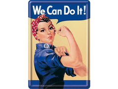 Nostalgic Art | Postkarte We can do it | Metall, 14x10 cm, Papierbeschichtet,Couvert