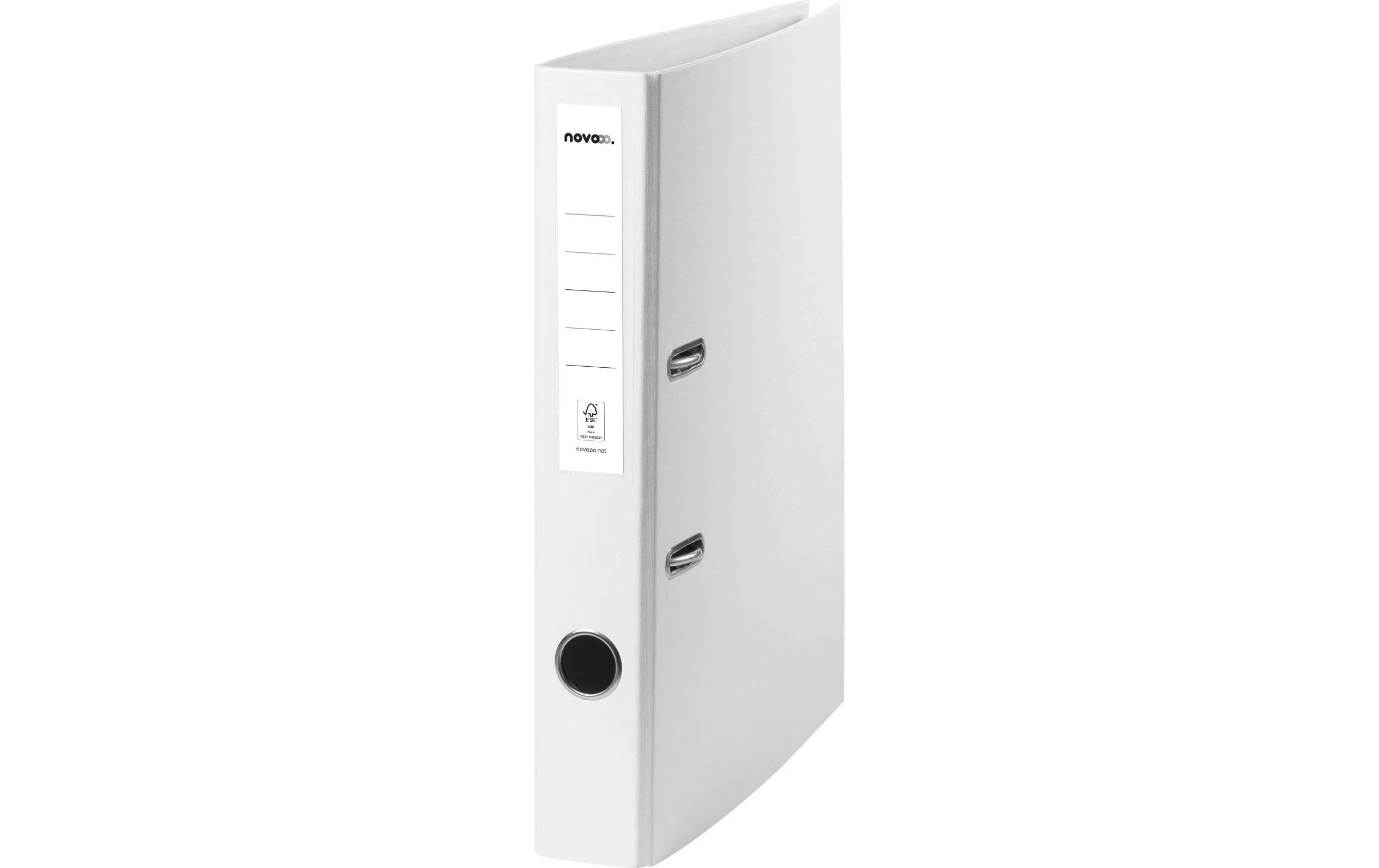 novooo., Pro Ordner 4 cm 28.5 cm, Weiss