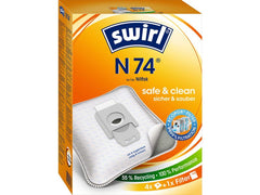 Swirl | Staubfilterbeutel N 74 4 Stück | AirSpace Technology