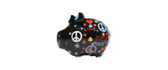 G. Wurm | Sparschwein Hippie Schwein | 12.5x9x9cm