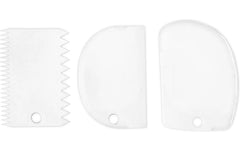 Städter | Teigkarten Set | 3-teilig 11-12.5 cm weiss