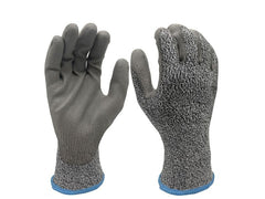 FTM | Arbeitshandschuh | Grösse 9/L, sz-grau, schnittfest, 12er Set