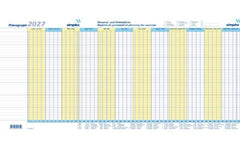 Simplex Jahresplaner Planograph 2027