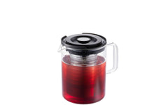 GEFU, Teekanne T-Prep 0.8 l, Schwarz/Silber