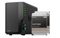 Synology | DS225+, 2-bay NAS | inkl. 2x 8TB HDD Synology Ent. HAT53x