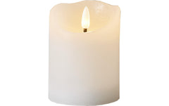 Star Trading LED Pillar Kerze Flamme Rustic