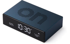 Lexon | Digitalwecker Flip Premium | LCD, inkl. USB-C Ladekabel, Dunkelblau