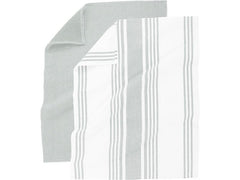 Tiseco | Geschirrtuch COMBO 4er Set 50x70 cm | grau