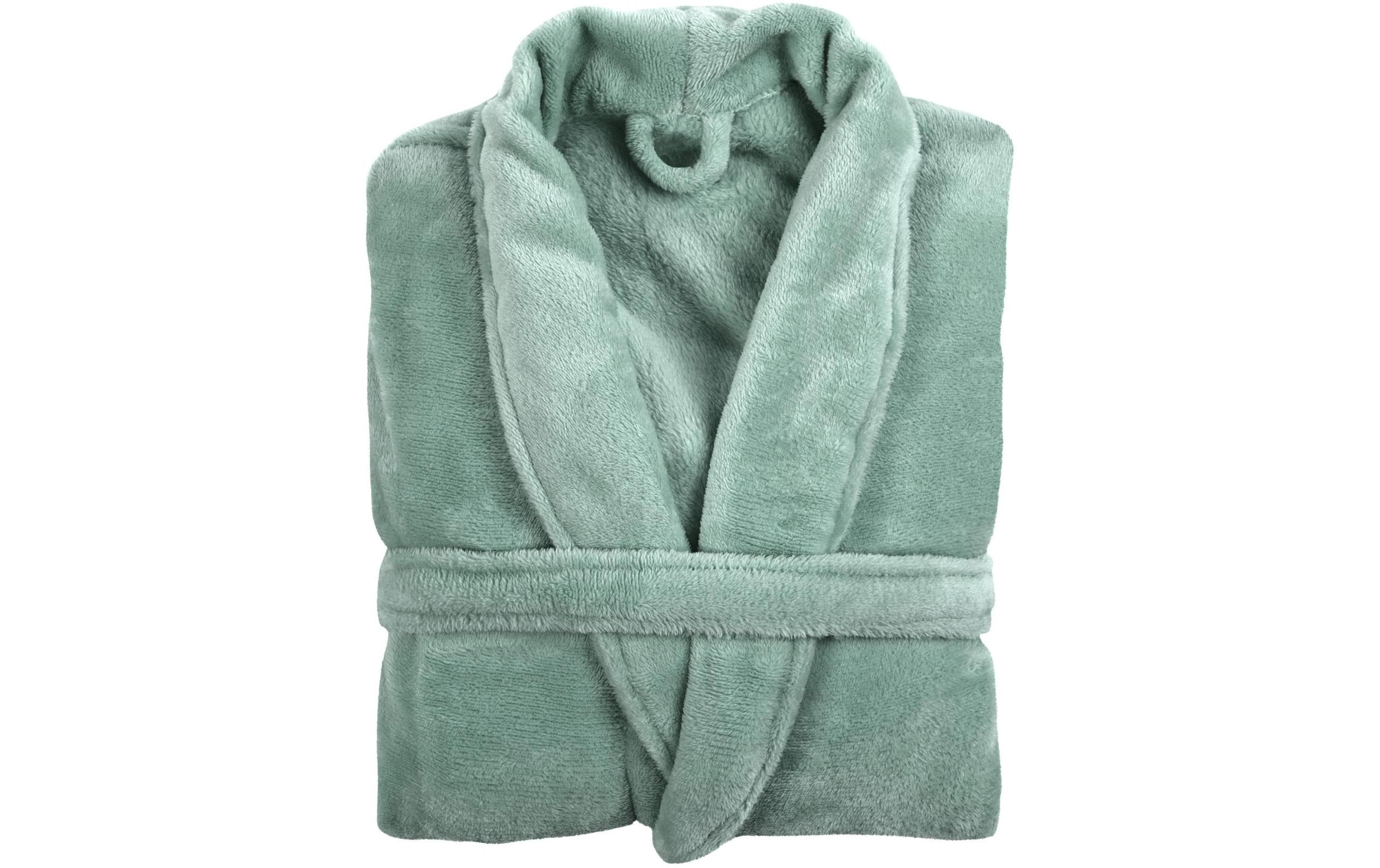 Tiseco Bademantel COSY unisex grün S/M