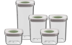 BergHOFF | Vorratsbehälter-Set Leo Smart Seal | 5-teilig, 0.4, 1 und 1.6L
