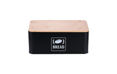 relaxdays, Brotkasten Retro Schwarz