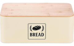 relaxdays, Brotkasten Retro Beige