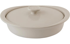 BergHOFF | Auflauform Leo Balance rund MM | 2.4L, Steingut, mit Deckel