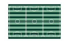Partydeco Tischdecke Fussballfeld
