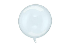 Partydeco Ballon Transparent blau