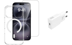 4SMARTS 3in1 Set, Glas, Cover, Charger