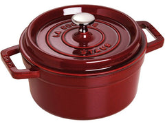 Staub | Cocotte 22cm, rund, Grenadine-Rot | Gusseisen 2.6l