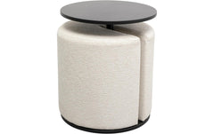 Kare | Beistelltisch mit Hocker Better T. | 2-teilig