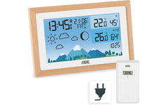 ADE | Wetterstation mit Funk-Aussensensor | 14.8 x 9.8 x 2.6 cm
