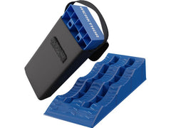 Werkthor | flache Auffahrkeile 2er Set Tasche | bis 3 Tonnen Blau
