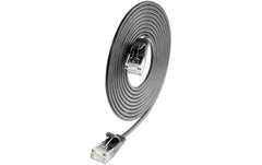 SLIM Patchkabel: U/UTP, 10cm, schwarz