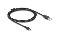 Delock USB2 Kabel A-MiniB, 2.0m, schwarz
