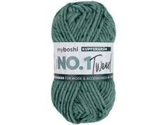 myBoshi | Wolle Nr. 1 Tweed Kupfergrün, grün | 50 g, 55 m, 30% PAN, 30% WV, 5% CV