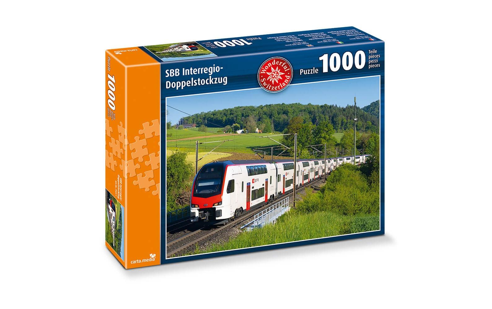 1000 Teile Puzzle SBB Doppelstockzug