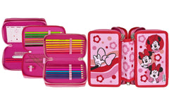 Scooli | Schüleretui Tripledecker Minnie | Mouse, gefüllt