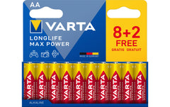 VARTA Longlife Max Power AA, 1.5V, 10Stk